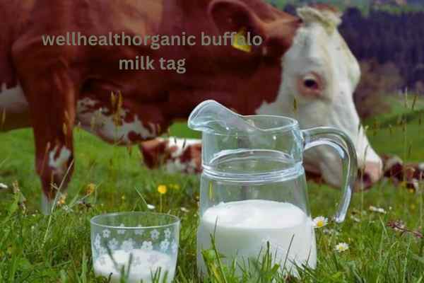 wellhealthorganic buffalo milk tag
